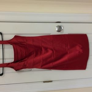 $20 Petite Red Satin-Like Dress, 6P